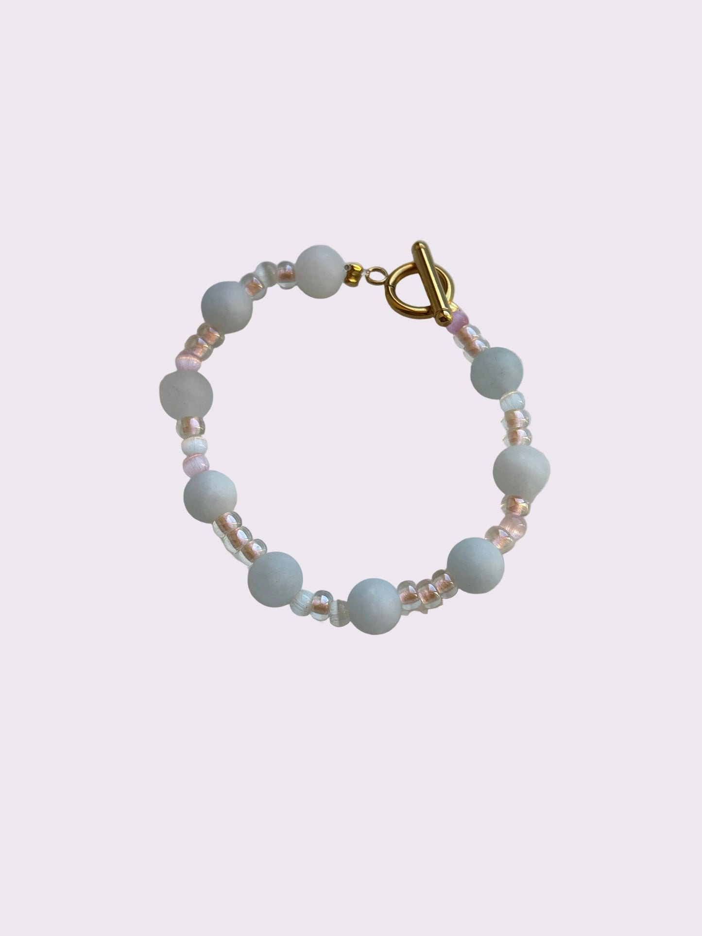 Bracelet Quartz et Rocaille