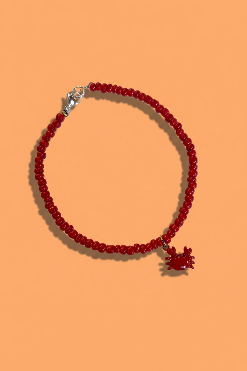 Bracelet de cheville crabe