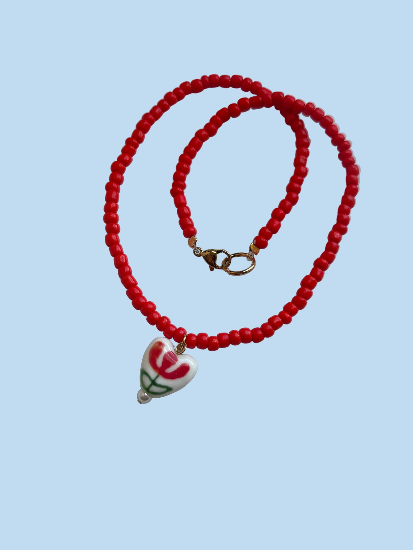 Ras de cou Porcelaine Rouge