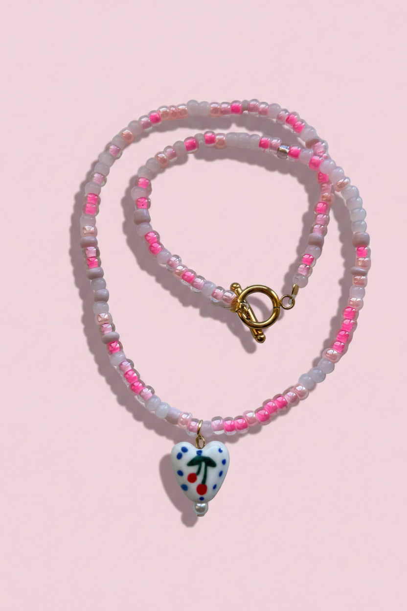 Ras de cou Cerise Rose