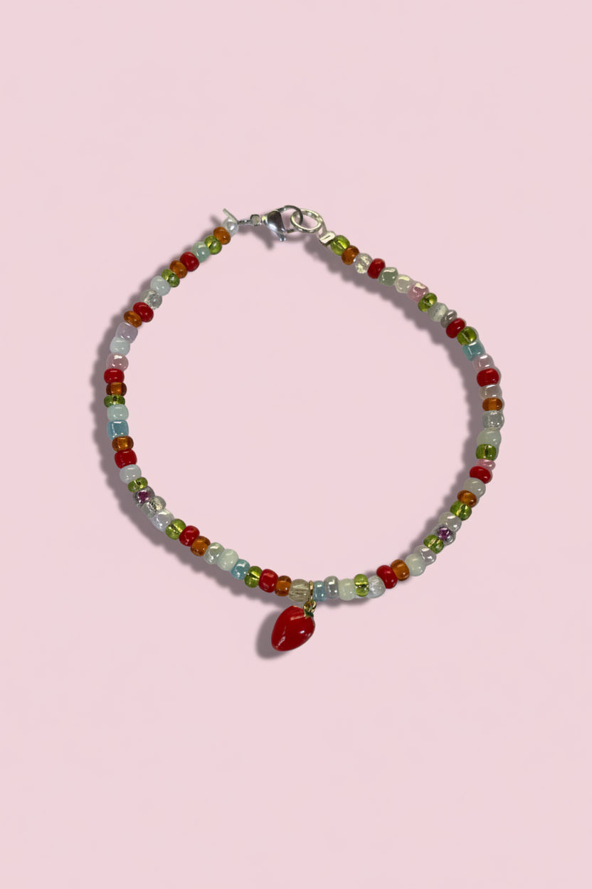 Bracelet de cheville Fraise