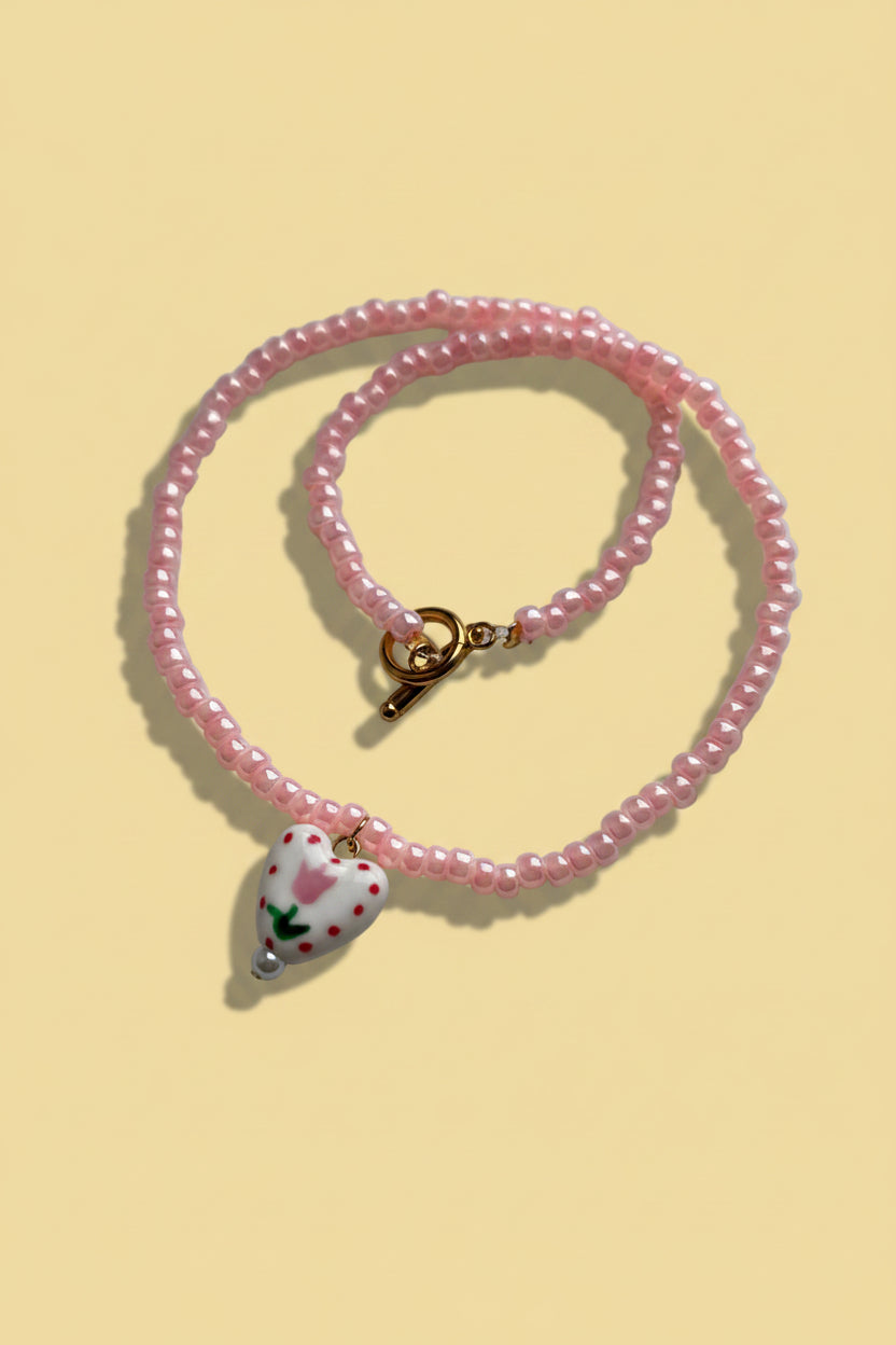 Ras de cou Tulipe Bonbon