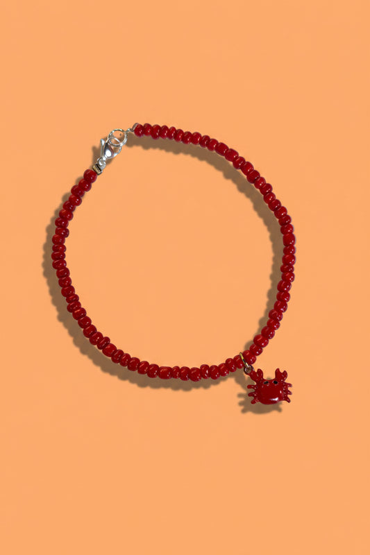 Bracelet de cheville crabe