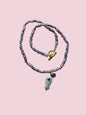Ras de cou Poisson Blanc Mauve