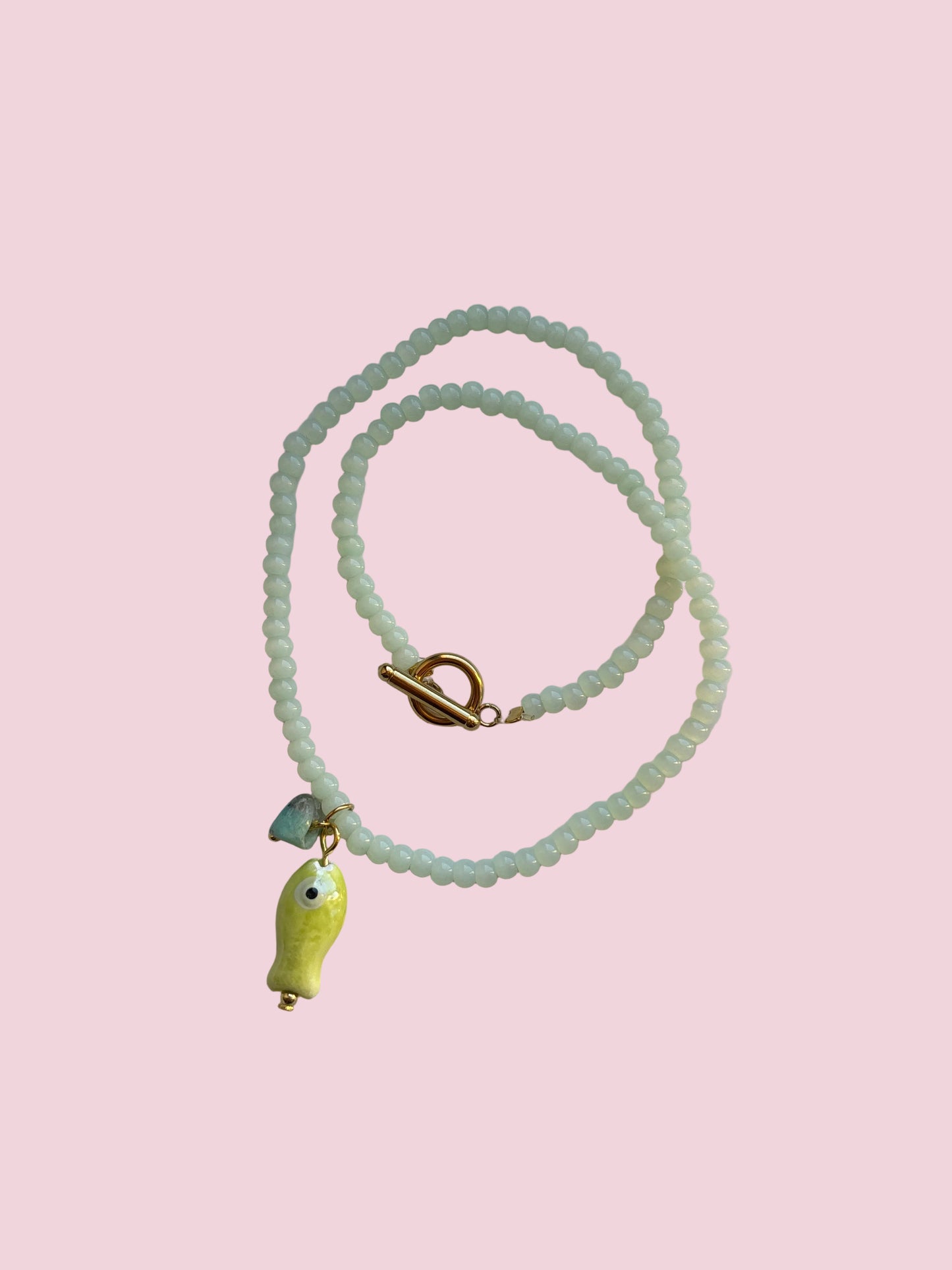 Ras de cou Poisson Vert d’eau