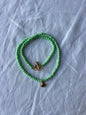 Ras de cou coquillage vert