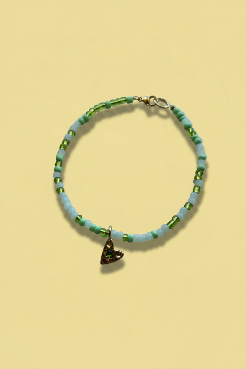 Bracelet cheville - Verte